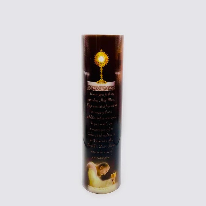 THE SAINTS COLLECTION St Padre Pio, LED Flameless Devotional Prayer