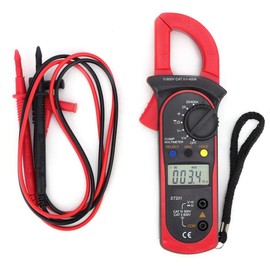 Multímetro, pinza amperimétrica digital automática ST201 para probar voltaje CCCA, resistencia, diodo(rojo)                                           