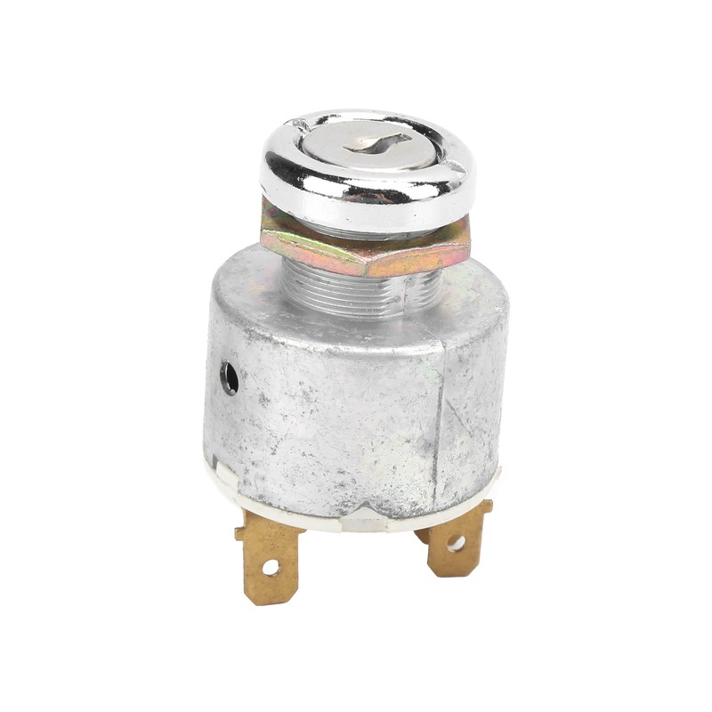 Universal Ignition Switch Lock Cylinder with Keys Aluminum Alloy Replacement