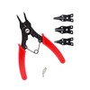 Snap Ring Pliers, Multi-Angle Holding Ring Pliers, Set of 4,