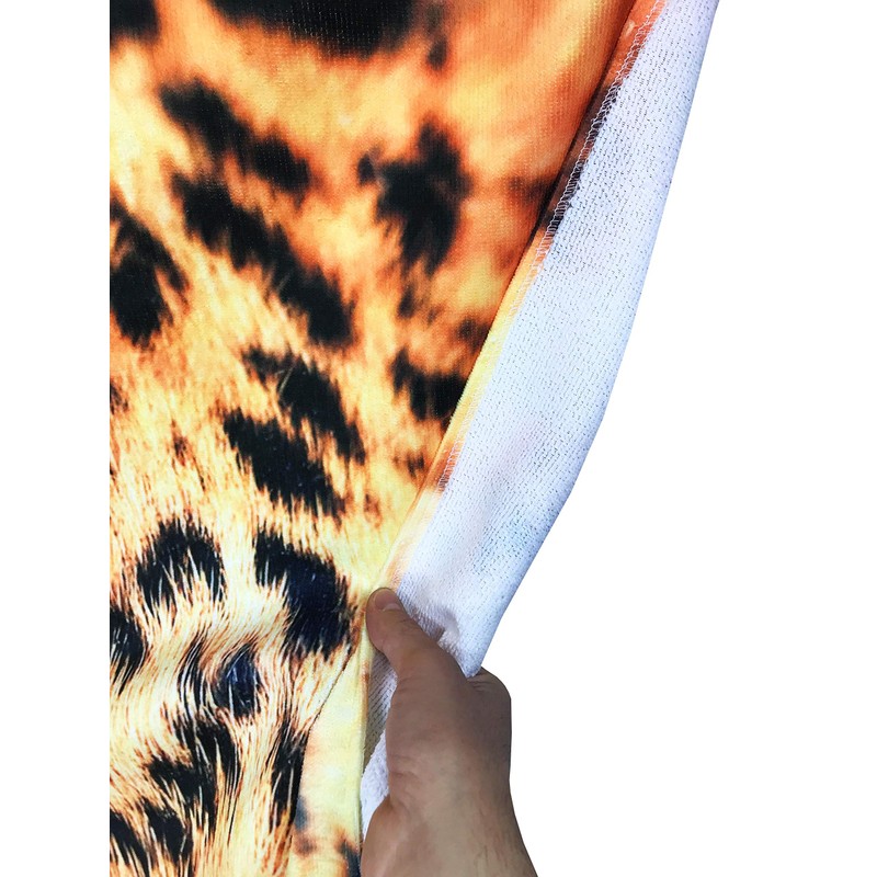 Tex family Large Leopard Terry Towel Beach Towel 90 x
