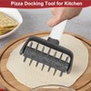 Tissting Pizza Dough Docker Grey Plastic Pizza Pin Puncher with