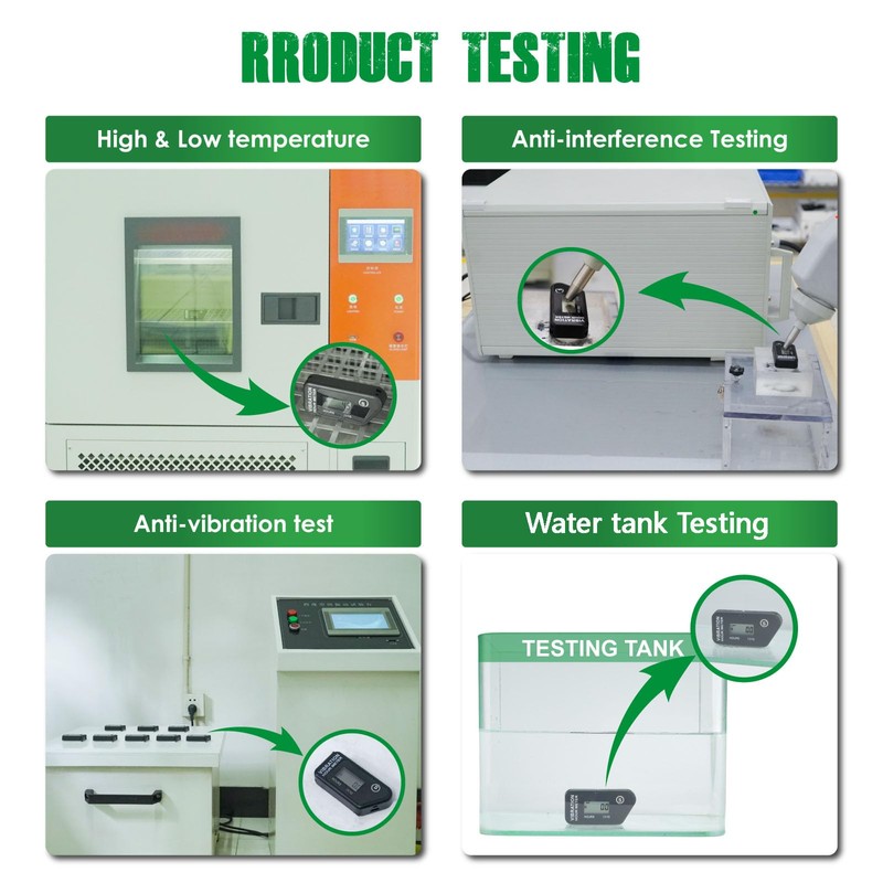 Yooreal Wireless Vibration Hour Meter,Maintenance Reminder for Gas/Diesel/Electric Engine Powered