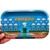 Rolling Tray - Rotating Tray - Decorative Metal Tray -