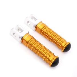 Autobahn88 Motorcycle Footpeg (Front/Rider - GP-Type with No-Extension), compatible with Honda CBR600 RR ABS (2003-2019) (Gold)