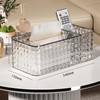 shilanmei Tissue Box Cover,Multifunctional Tissue Box Acrylic Desk Organizer Reusable