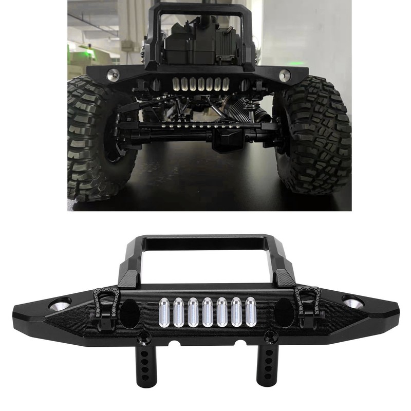 Front Bumper Aluminum Alloy RC Car Accessory with LED Light