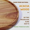 10-inch Acacia Wood Lazy Susan Organizers, ACIAZAAZ Lazy Susan Turntable