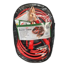 Pittsburgh 12-Foot 10-Gauge Jumper Cables Battery Starting Booster w/Storage Bag