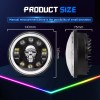 Uni-shine DOT 4PCS 5-3/4 5.75" LED Headlights RGB DRL for