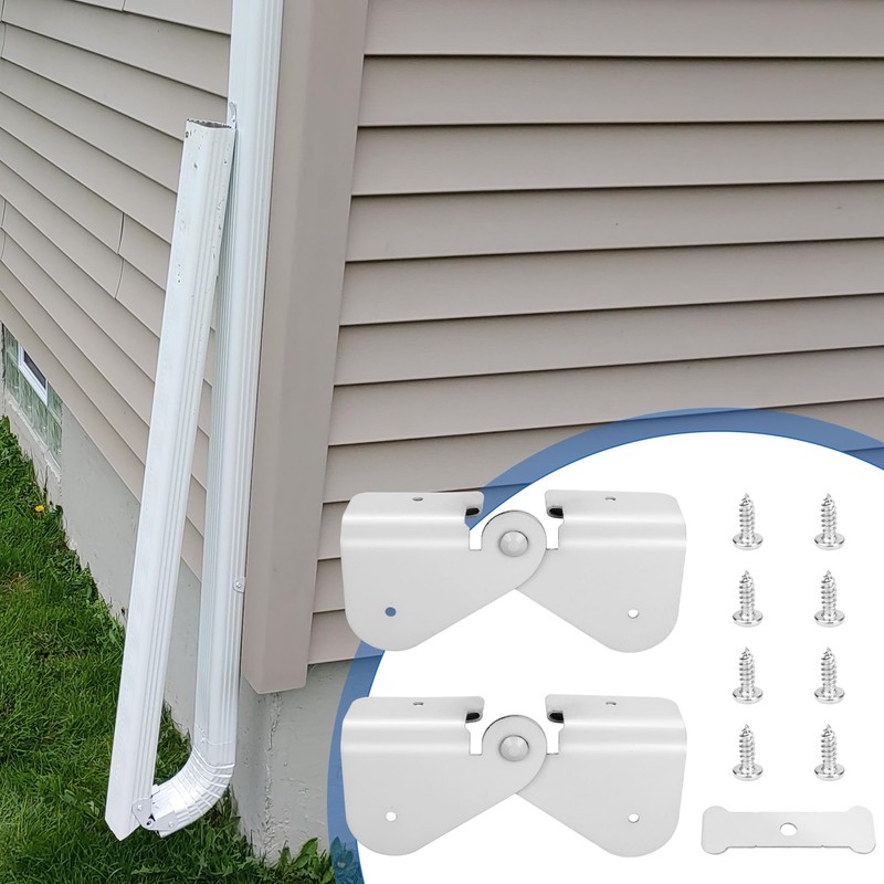 Gutter Zipper Hinges for Gutter Downspout Extension, Gutter Extension Hinge