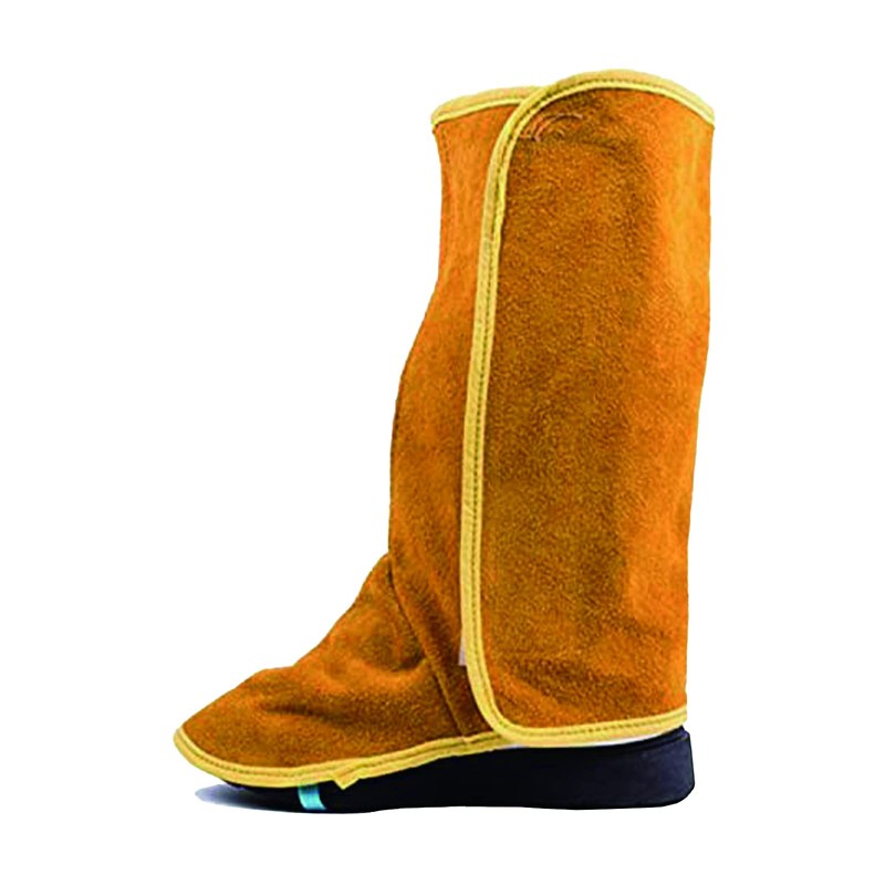 Uadme Welder Shoe Protector, 1 Pair Leather Welding Spats Flame