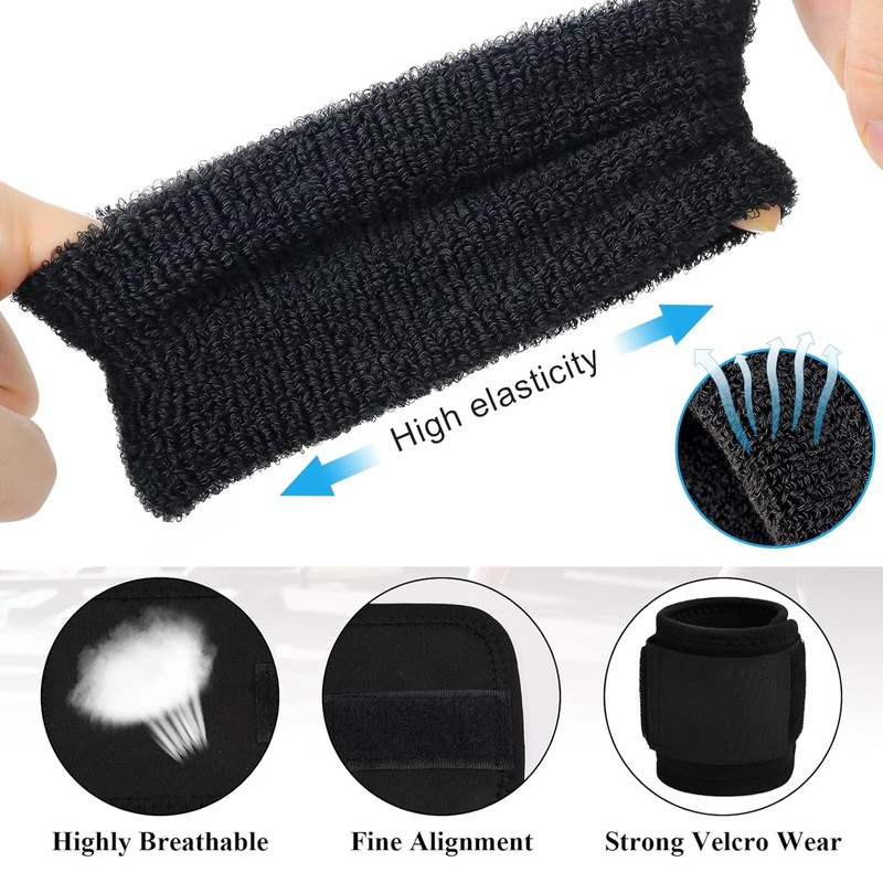 Ptenzor 4-Pack Wrist Braces Set - Includes 2 Adjustable Wrist