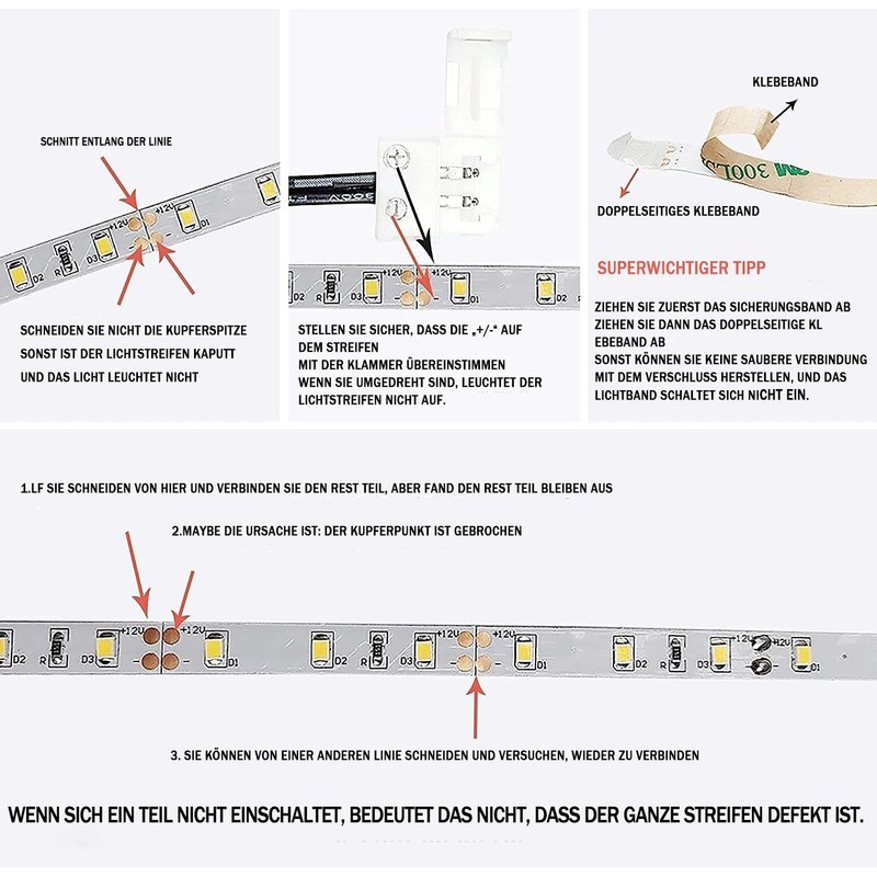 Sensky LED Strip Motion Sensor 2.5 m, 12 V-24 V