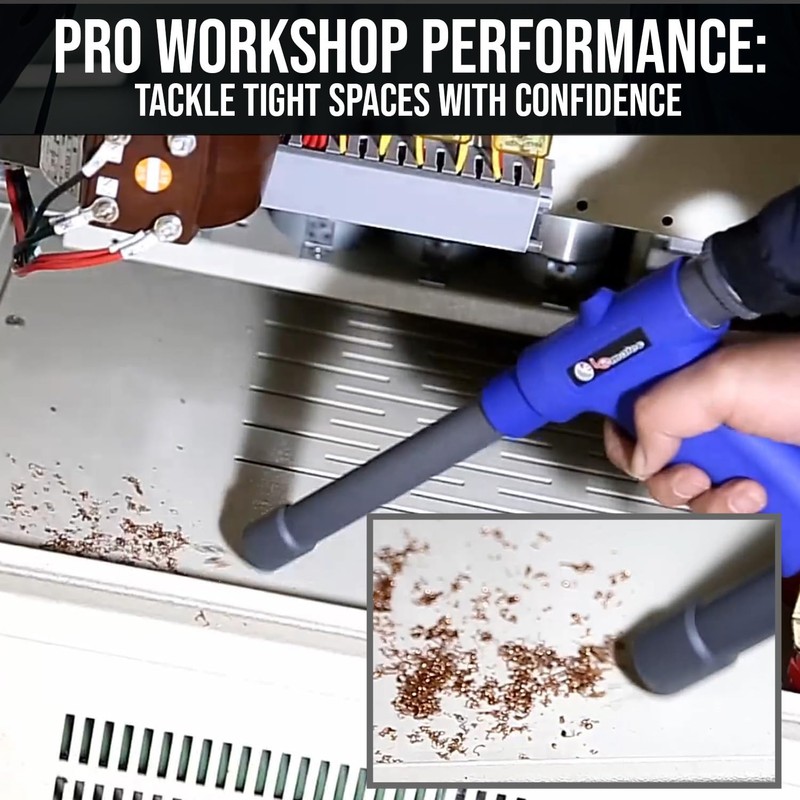 LE LEMATEC Dual-Action Pneumatic Vacuum & Air Blow Gun with