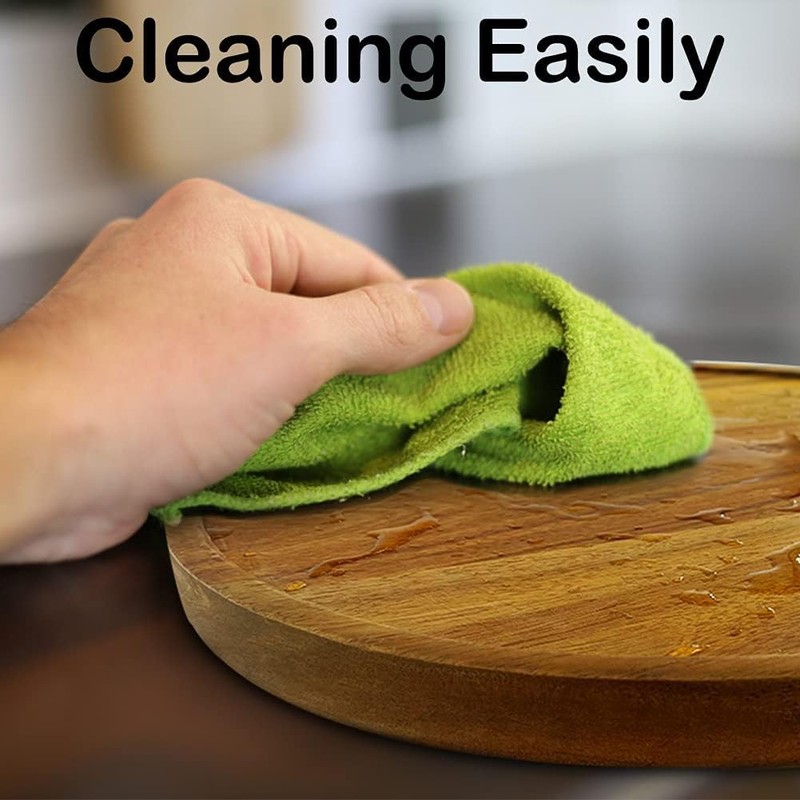 14" Acacia Wood Lazy Susan Organizer Kitchen Turntable for Cabinet