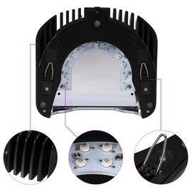 Nail Polish Dryer Lamp, 64W UV LED Gel Curing Light With Lifting Handle Sensor LCD Screen Manicure Tool