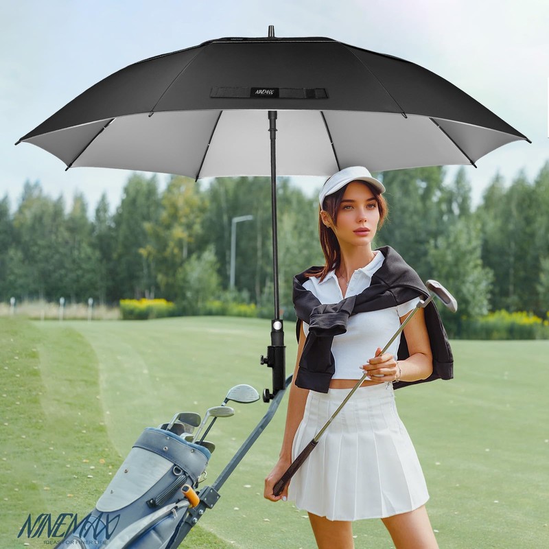 NINEMAX UV Protection Golf Umbrella 62 Inch, Sun Umbrellas UV
