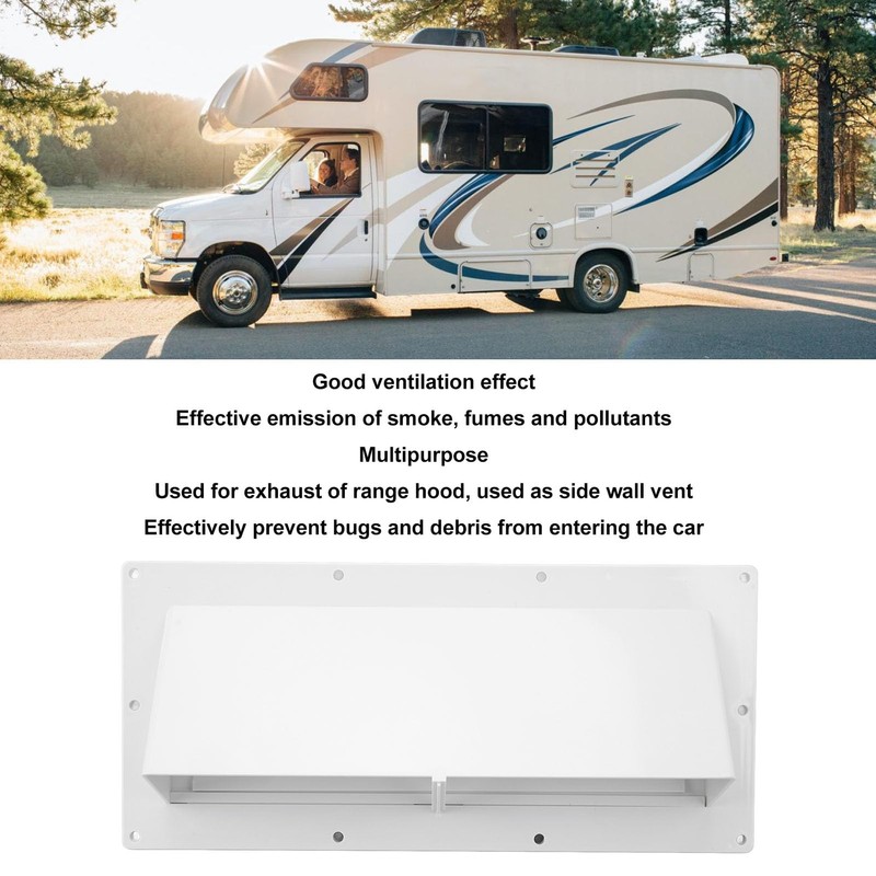 RV Range Hood Vent White Weather Proof Stove Exhaust Vent