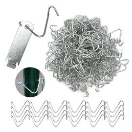 Gxeabg 200PCS Fence Tightener, Fence Wire Tensioner, Fence Wire Tightener, Barb Wire Tensioner, Fence Stretcher Tool, Fence Wire T Post Clips for Barbed Wire, Fence Wire Twister for Garden Farm T Post