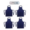 Dilitools Mandil Master Chef Delantal Cocina Mesero Con Peto Dilitools