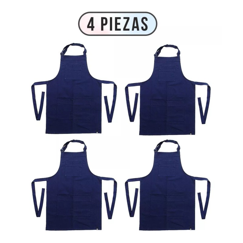 Dilitools Mandil Master Chef Delantal Cocina Mesero Con Peto Dilitools