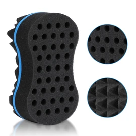 Hair Sponge for Curls, Small Holes Hair Sponges for Men Curls, Curling Sponge for Men Double-sided, Hair Sponges for Natural Hair Women, Twist Brush, Hair Twist Tool 1Pcs