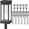 Unbranded Super Bright LED Solar Outdoor Lights, 12-Pack for Pathway