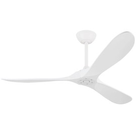 Ceiling Fan Without Light, 60 Inch 3 Blades Modern Ceiling Fan No Light with Remote Control for Living Room Bedroom, DC Motorvoltage (v): 110-240, plug type: N/A, color: 60'' White