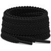 DELELE Thick Flat Shoe Laces: Replacement Athletic 55 Inch Black