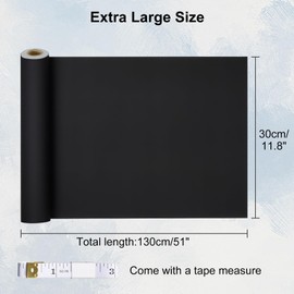 GOYJOY Self Adhesive Aquarium Background Black Fish Tank Background Wallpaper,Vinyl Aquarium Background Paper, Aquarium Backdrop,Strong Stickiness,Traceless Removal,Enhancing The Colors of Fish