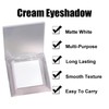 Single Matte White Eyeshadow,Pressed Fine Powder Eyeshadow,Highly Pigmented Matte Eye