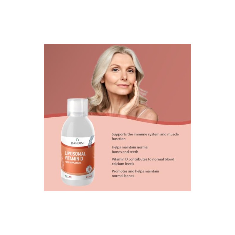Bandini® Liposomal Vitamin D Liquid | 2000 IU Lipo Vitamin