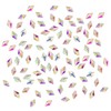 "Honbay 100PCS 6x10mm Crystal AB Flat Back Rhinestones Super Shiny