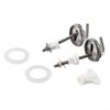 2 x Toilet Seat Hinges Toilet Seat Fixings Fixings Top