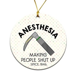 MEDROC CRNA Christmas Ornament 2024 - Anesthesia Week Appreciation Gifts Bulk for Women, Thank You Gift for Certified Registered Nurse Anesthetists Anesthesiologist Surgical Tech OR Nurse Home Décor