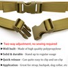 2Pcs Side Release Buckle Tan Tri-glide Slide Clip 4Pcs Replacement
