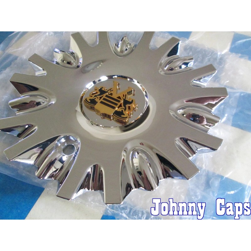 VOGUE Wheels NEW CHROME w/ GOLD EMBLEM Center Cap #