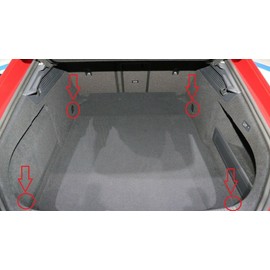 EACCESSORIES EA Trunk Organizer Cargo Net for Volkswagen Arteon 2019-2023 - Floor Style Cargo Net for Sedan - Premium Mesh Car Trunk Organizer Vehicle Carrier Storag – Compatible with VW Arteon