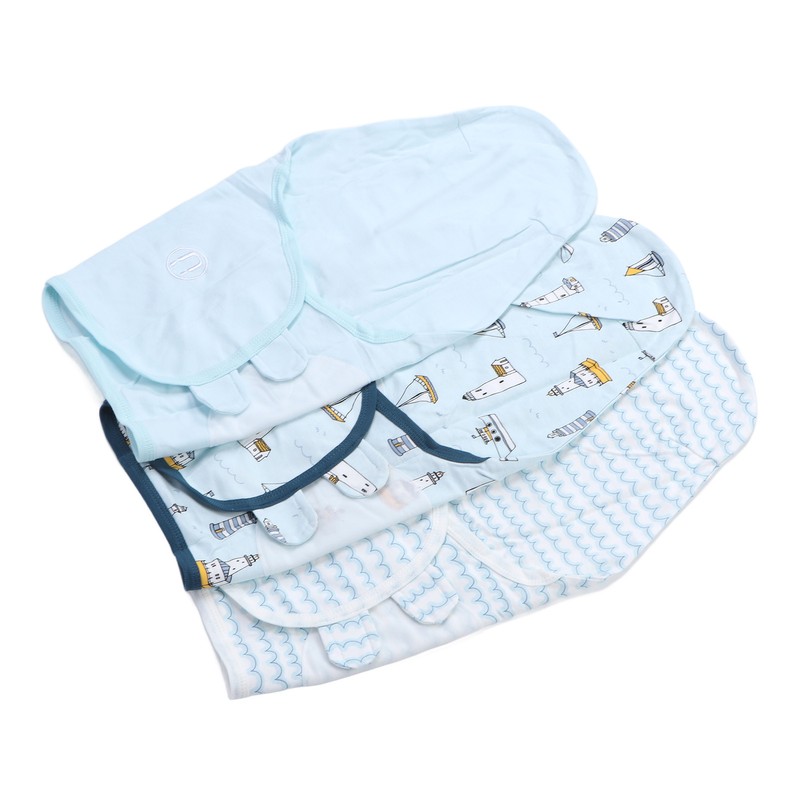 3pcs Baby Swaddle Sleep Sacks Cotton Swaddle Blanket for 0