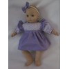 Unbranded Bitty Baby doll clothes/16 inch/Purple dress/hair bows