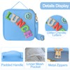 Insulated Lunch Bag With Adjustable Shoulder Strap, Nylon Preppy Lunch