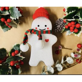 Unbranded 2 Pcs Christmas Holiday Gingerbread Man Bottles hats Scarves Milk Tea Container