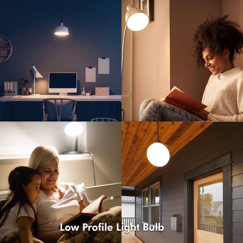 Xtricity LED Puck Light Bulb, E26 Bulb Base, Dimmable, Flat