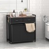 STIKELY Laundry Hamper Laundry Basket with 3 Section Pull-Out Rolling