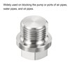 PATIKIL M18x1.5 Male Plug, 2 Pack Waterproof Dustproof 304 Stainless