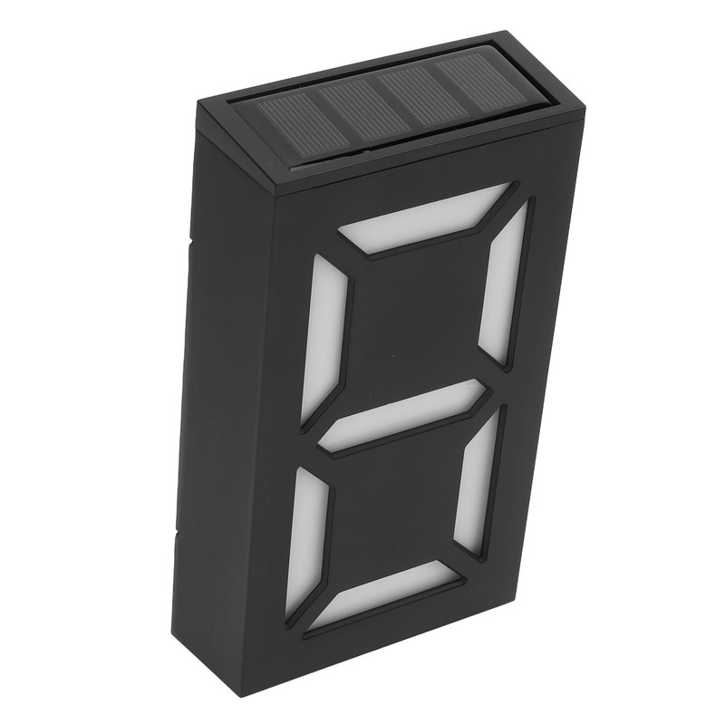 Solar LED House Number Light Garden Solar Powered Address Sign