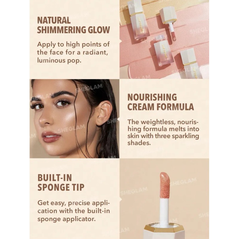 Sheglam Iluminador Líquido Glow Bloom - Vanilla Frost