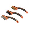 TACTIX 3-Piece Wire Brush Set Mini 17 cm Brass Steel