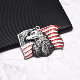 MUSVIKY Owl American Flag Belt Buckle for Men Women, Western Cowboy Cowgirls Vintage Belt Buckles for Women Boys Husband